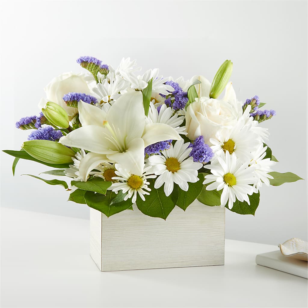 Beyond Blue Box Bouquet – Garden Of Eden Florist Inc, Coplay PA