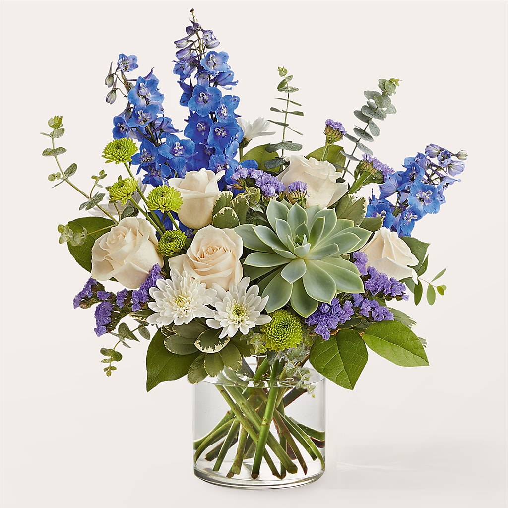 Cerulean Waves Bouquet – Garden Of Eden Florist Inc, Coplay PA
