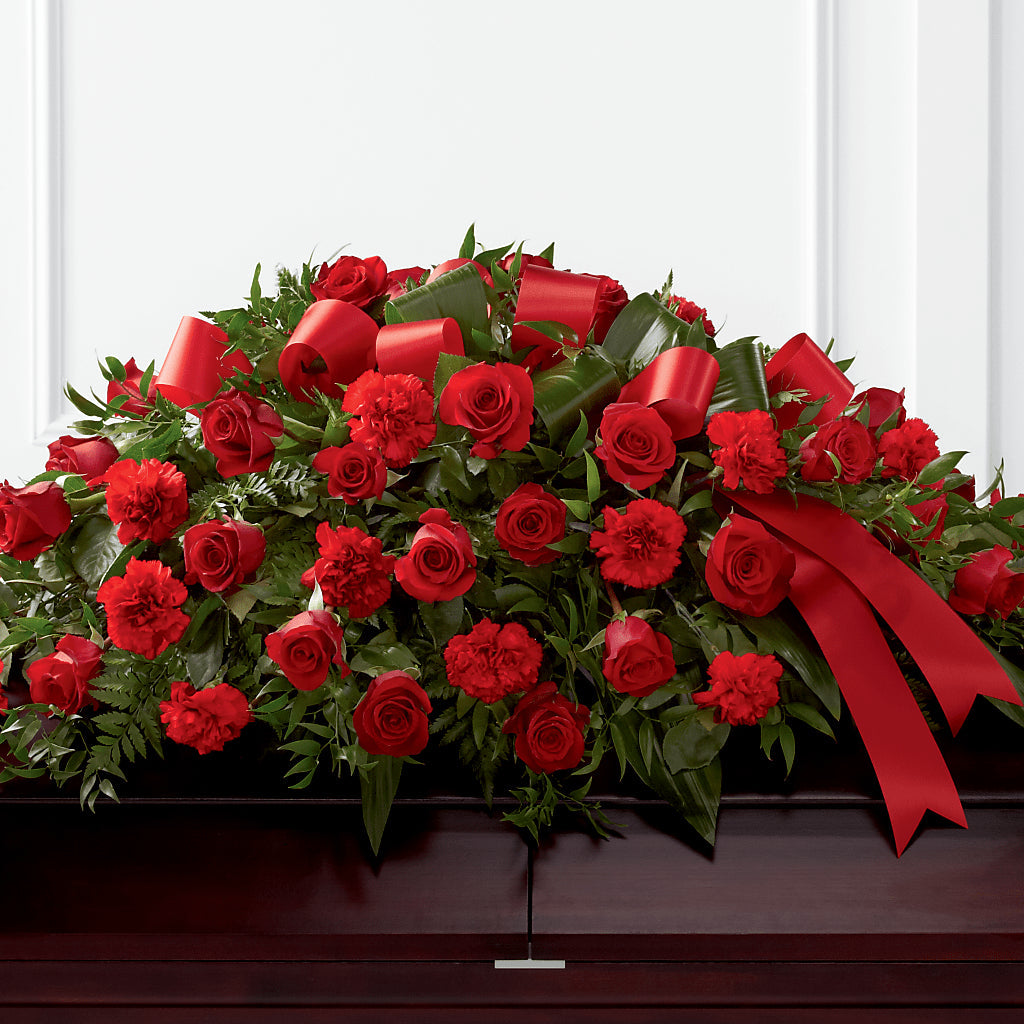 Tribute of Life Casket Spray – Garden Of Eden Florist Inc, Coplay PA