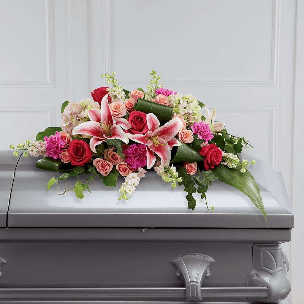 Splendid Grace Casket Spray – Garden Of Eden Florist Inc, Coplay PA