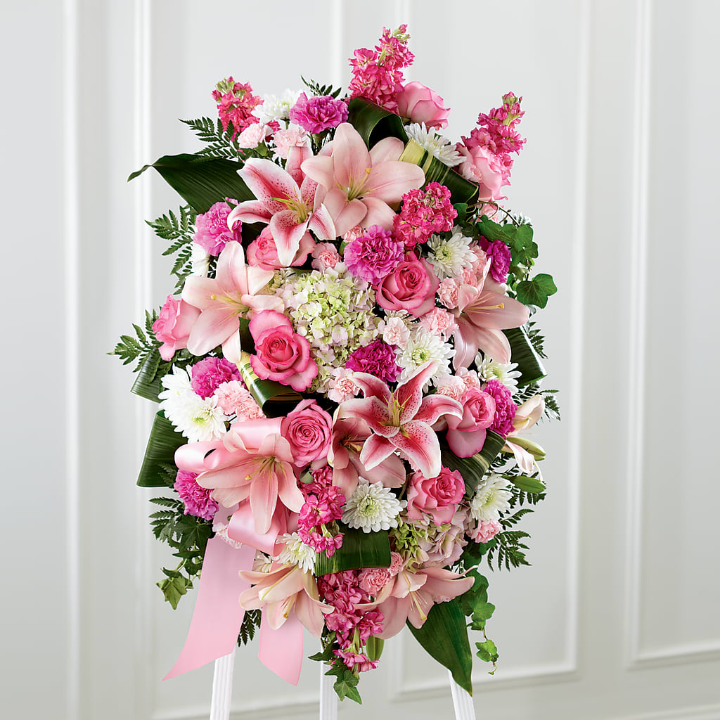 Comforting Standing Spray – Garden Of Eden Florist Inc, Coplay PA