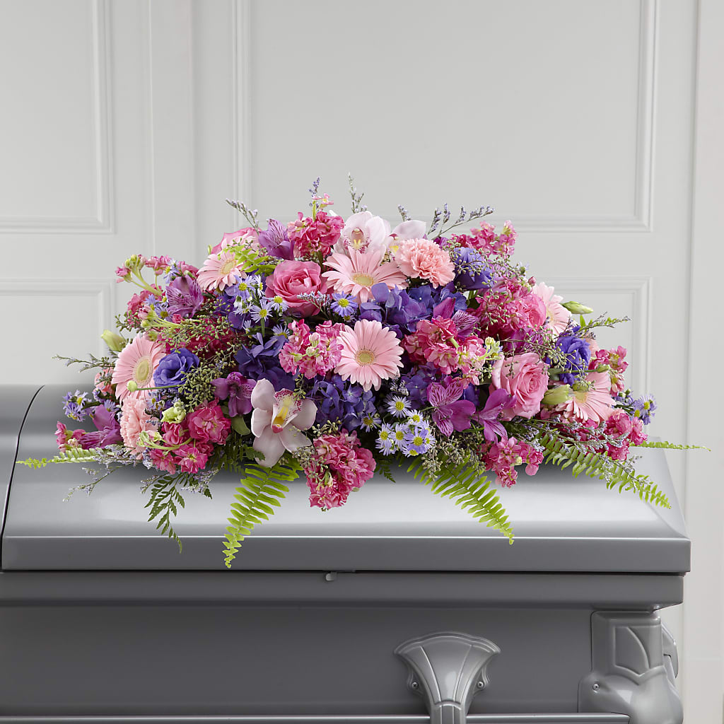 Glorious Garden Casket Spray – Garden Of Eden Florist Inc, Coplay PA