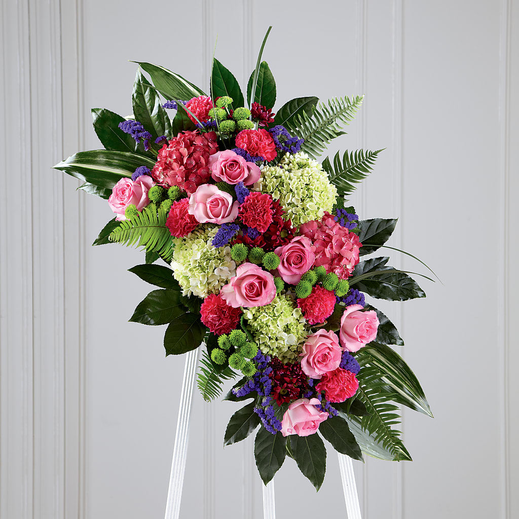 Refreshing Mix Standing Spray – Garden Of Eden Florist Inc, Coplay PA