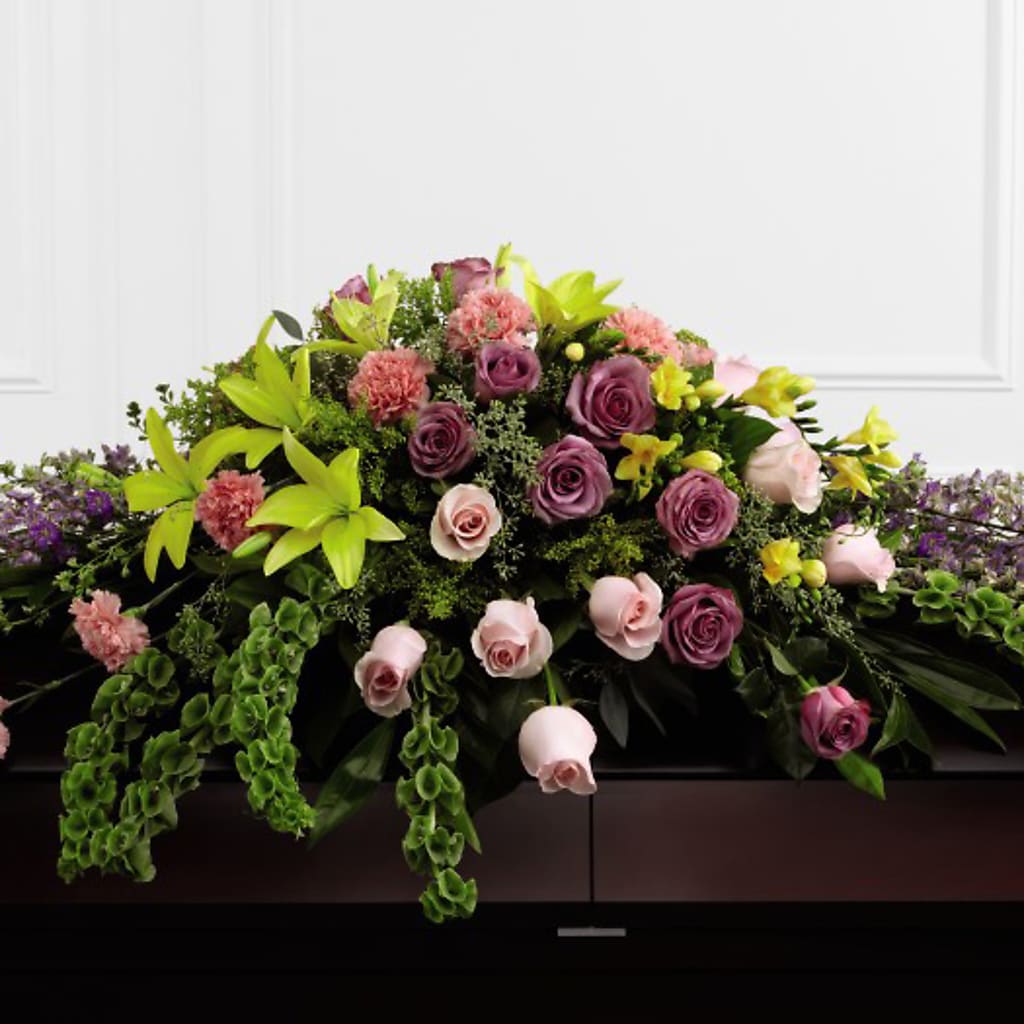 Forever Beloved Casket Spray – Garden Of Eden Florist Inc, Coplay PA