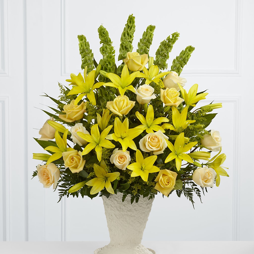 Golden Memories Arrangement – Garden Of Eden Florist Inc, Coplay PA