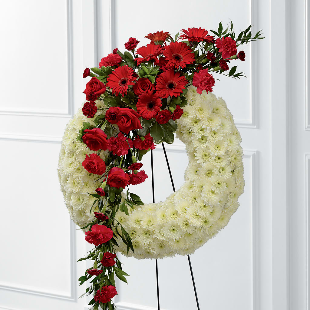 Graceful Tribute Wreath – Garden Of Eden Florist Inc, Coplay PA
