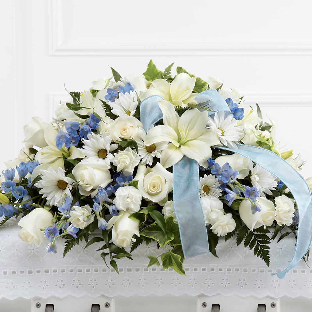 Tender Treasure Casket Spray – Garden Of Eden Florist Inc, Coplay PA