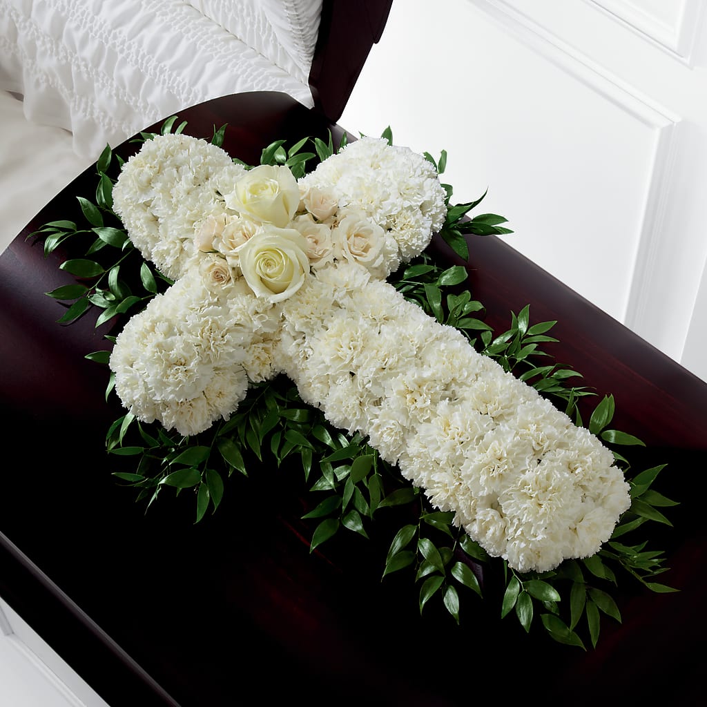 Peaceful Memories Casket Spray (Standard) – Garden Of Eden Florist Inc, Coplay PA