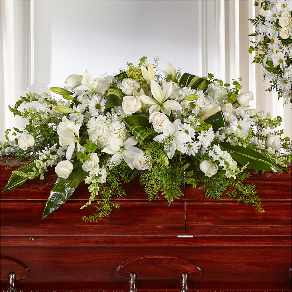 Abundance Casket Spray – Garden Of Eden Florist Inc, Coplay PA