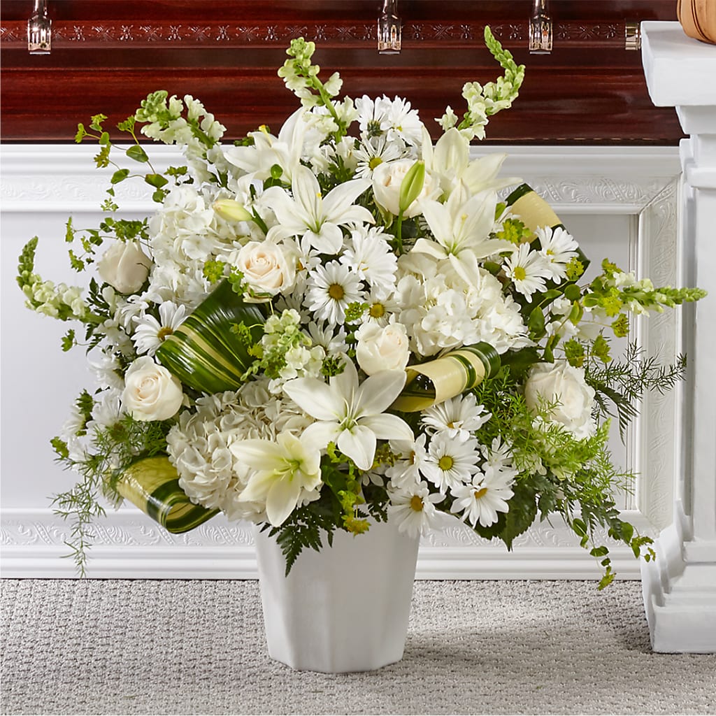 Thoughts of Tranquility Floor Basket – Garden Of Eden Florist Inc, Coplay PA