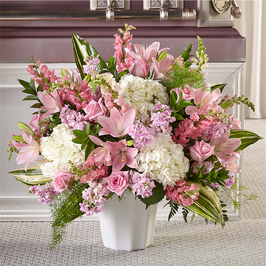Simply Serene Floor Basket – Garden Of Eden Florist Inc, Coplay PA