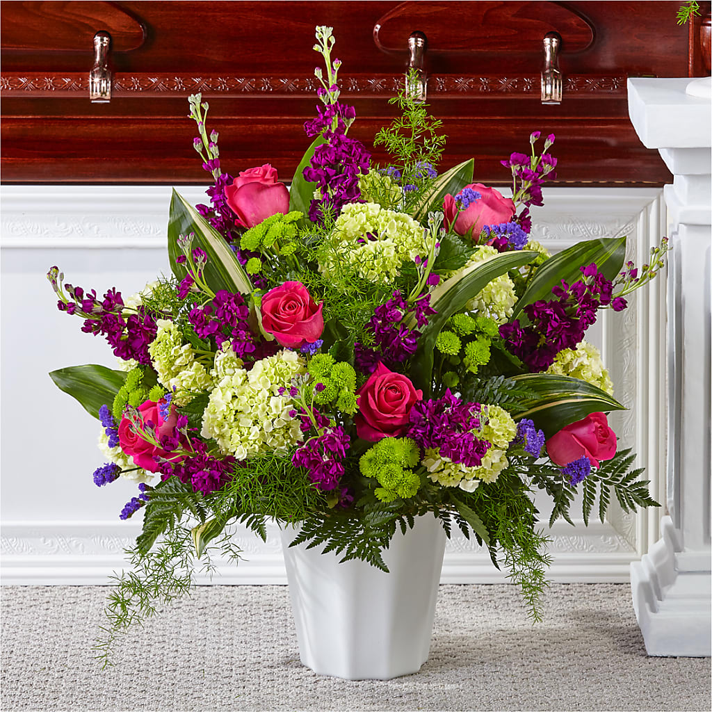 Beautiful Horizons Floor Basket – Garden Of Eden Florist Inc, Coplay PA