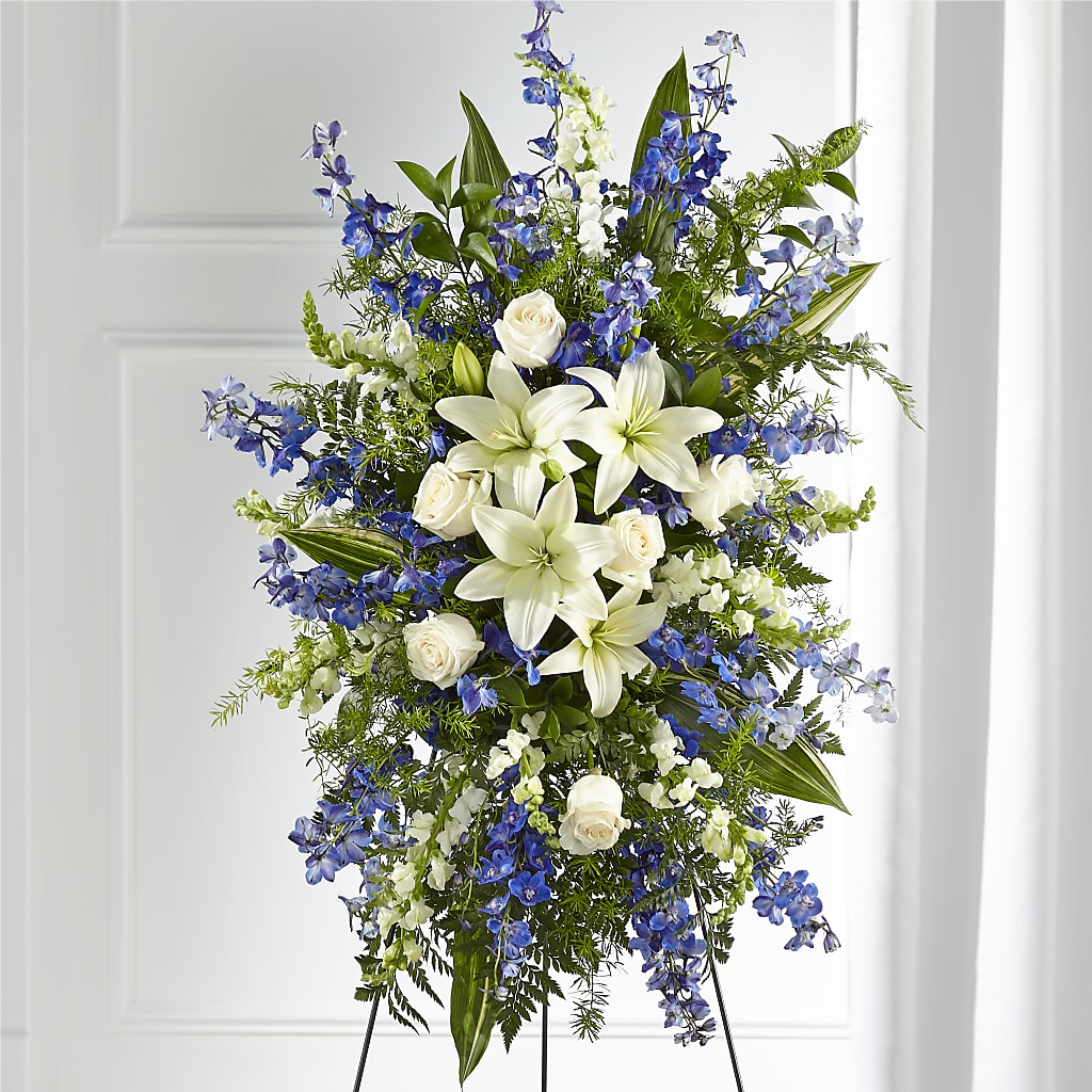 Faithful Friend Standing Spray – Garden Of Eden Florist Inc, Coplay PA