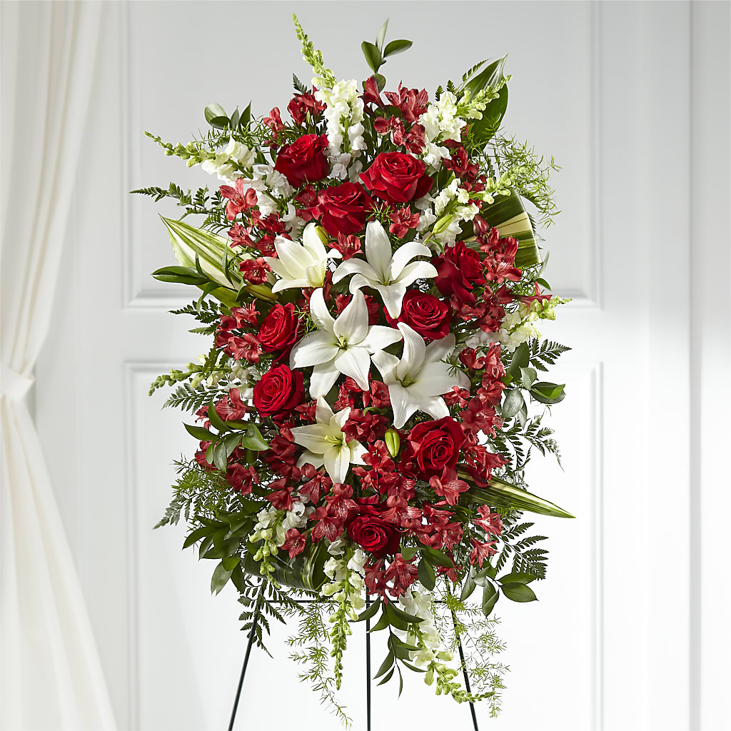 Everlasting Memory Standing Spray – Garden Of Eden Florist Inc, Coplay PA