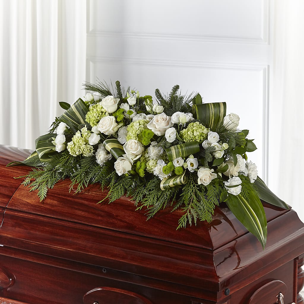 Hopeful Gesture Casket Spray – Garden Of Eden Florist Inc, Coplay PA