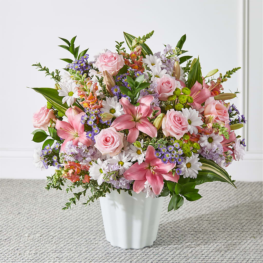 Abundant Compassion Floor Basket – Garden Of Eden Florist Inc, Coplay PA