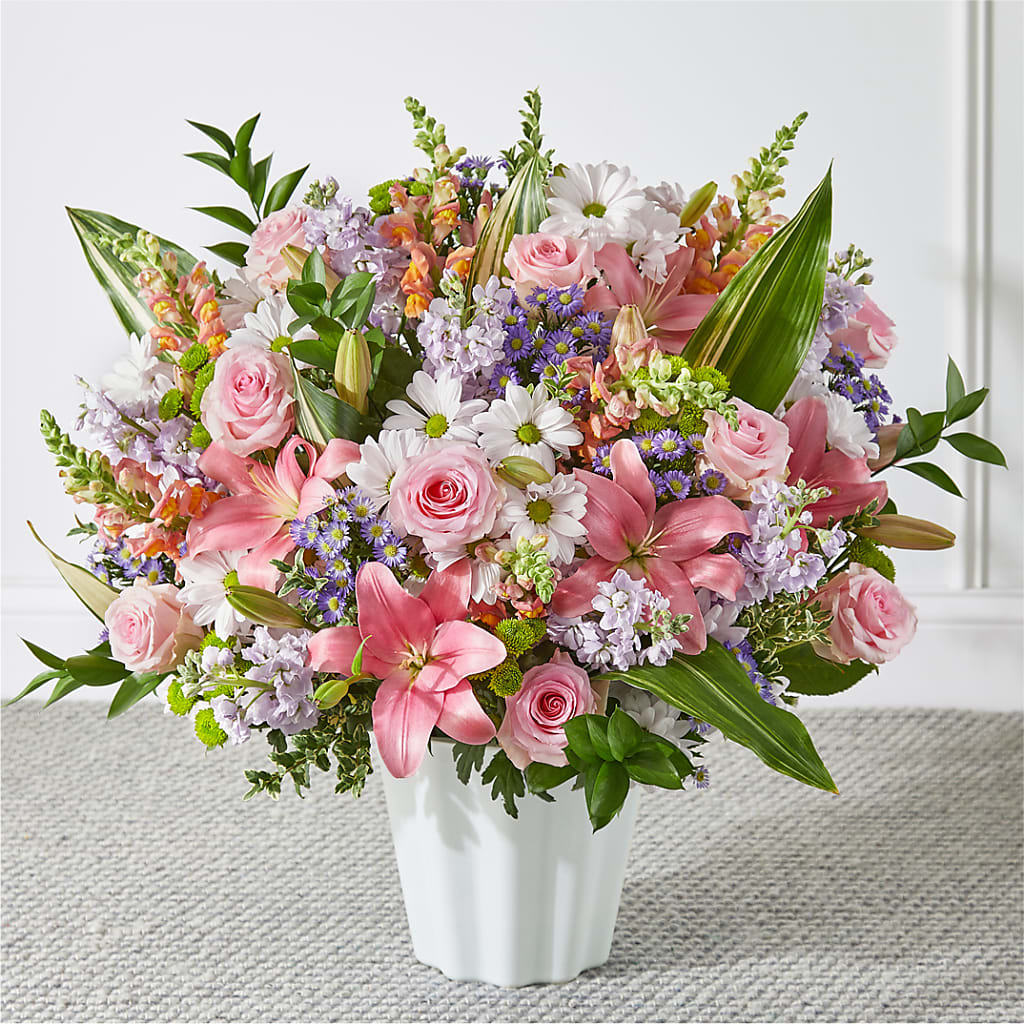 Abundant Compassion Floor Basket – Garden Of Eden Florist Inc, Coplay PA