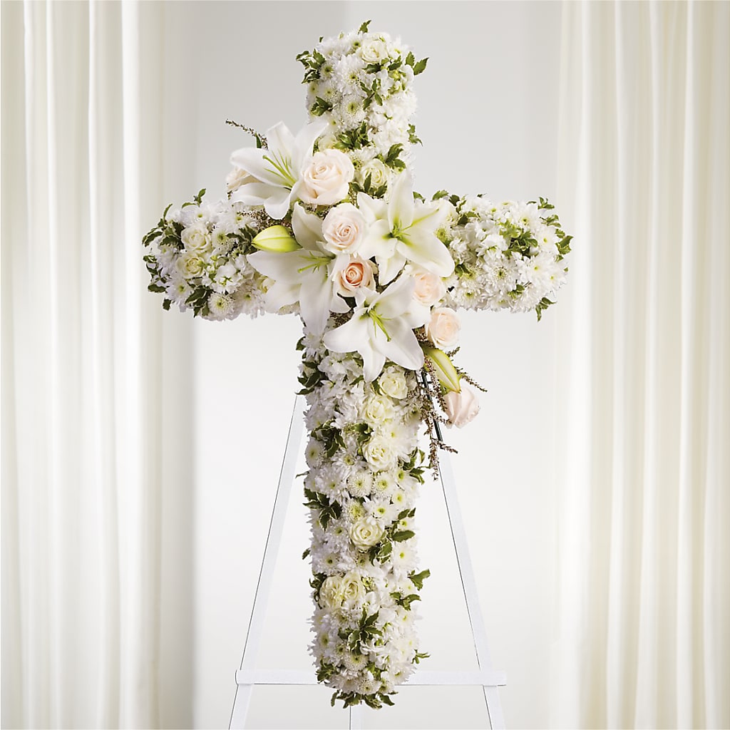 Spiritual Guidance Standing Spray – Garden Of Eden Florist Inc, Coplay PA