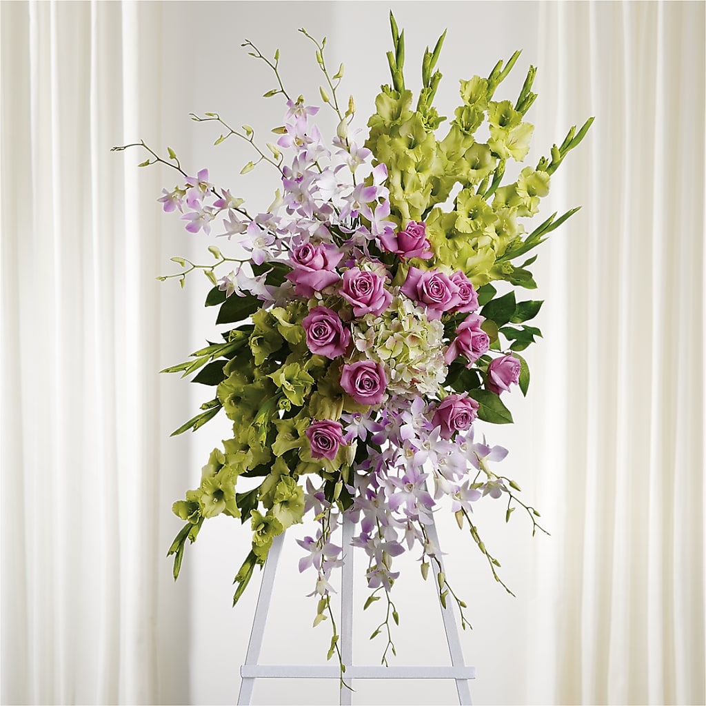 Lasting Legacy Standing Spray – Garden Of Eden Florist Inc, Coplay PA