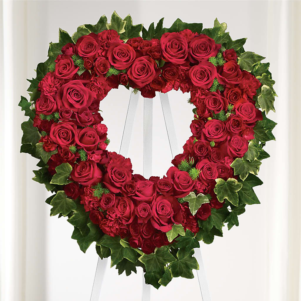 Wholehearted Standing Spray – Garden Of Eden Florist Inc, Coplay PA