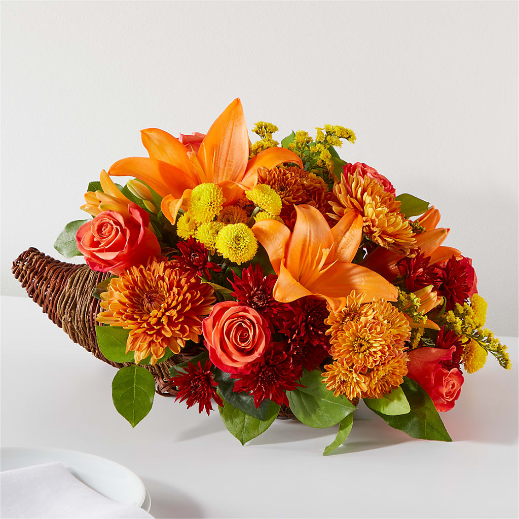 Bouquet of Blessings Cornucopia – Garden Of Eden Florist Inc, Coplay PA