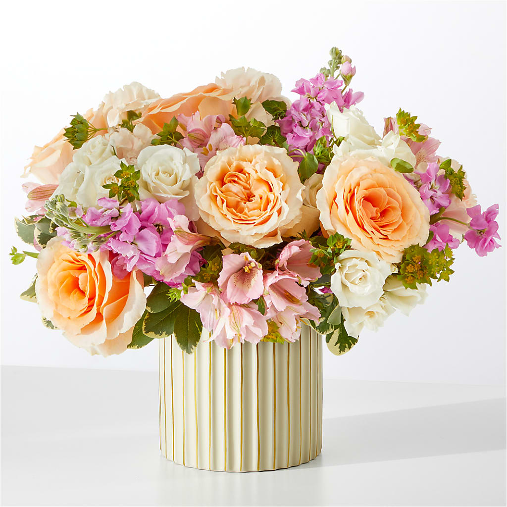 Paradise Bouquet with Ivory Vase – Garden Of Eden Florist Inc, Coplay PA