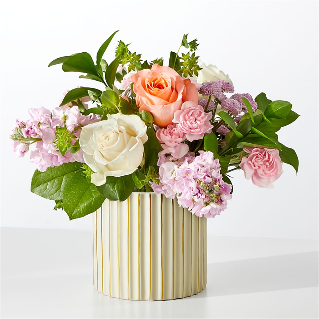 French Market Bouquet with Ivory Vase – Garden Of Eden Florist Inc, Coplay PA