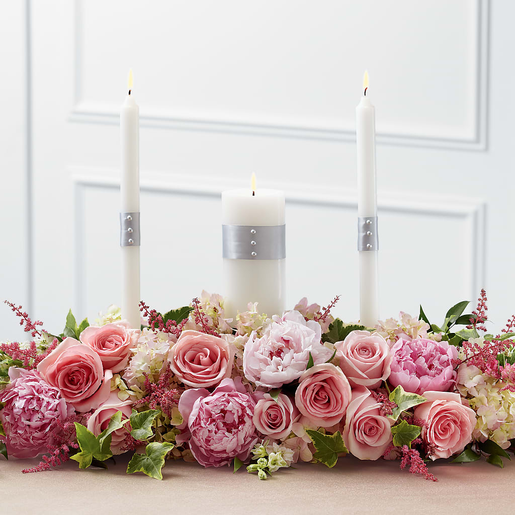Worldwide Romance Unity Candle Arrangement – Garden Of Eden Florist Inc, Coplay PA