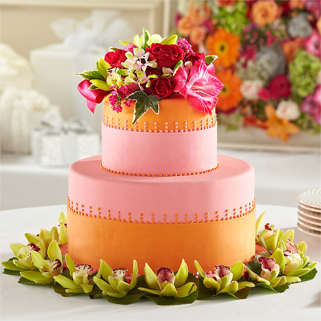 Sweet Citrus Cake Decor – Garden Of Eden Florist Inc, Coplay PA