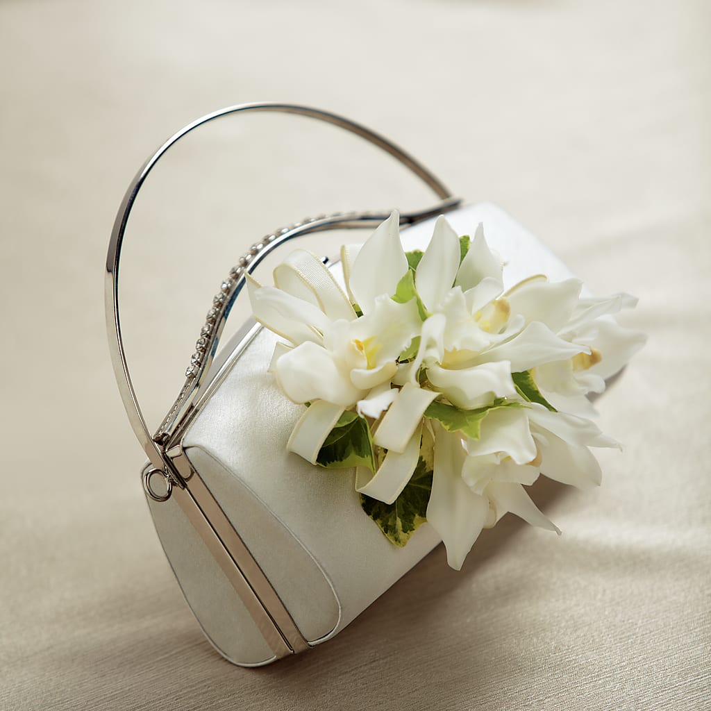 White Purse Decor – Garden Of Eden Florist Inc, Coplay PA