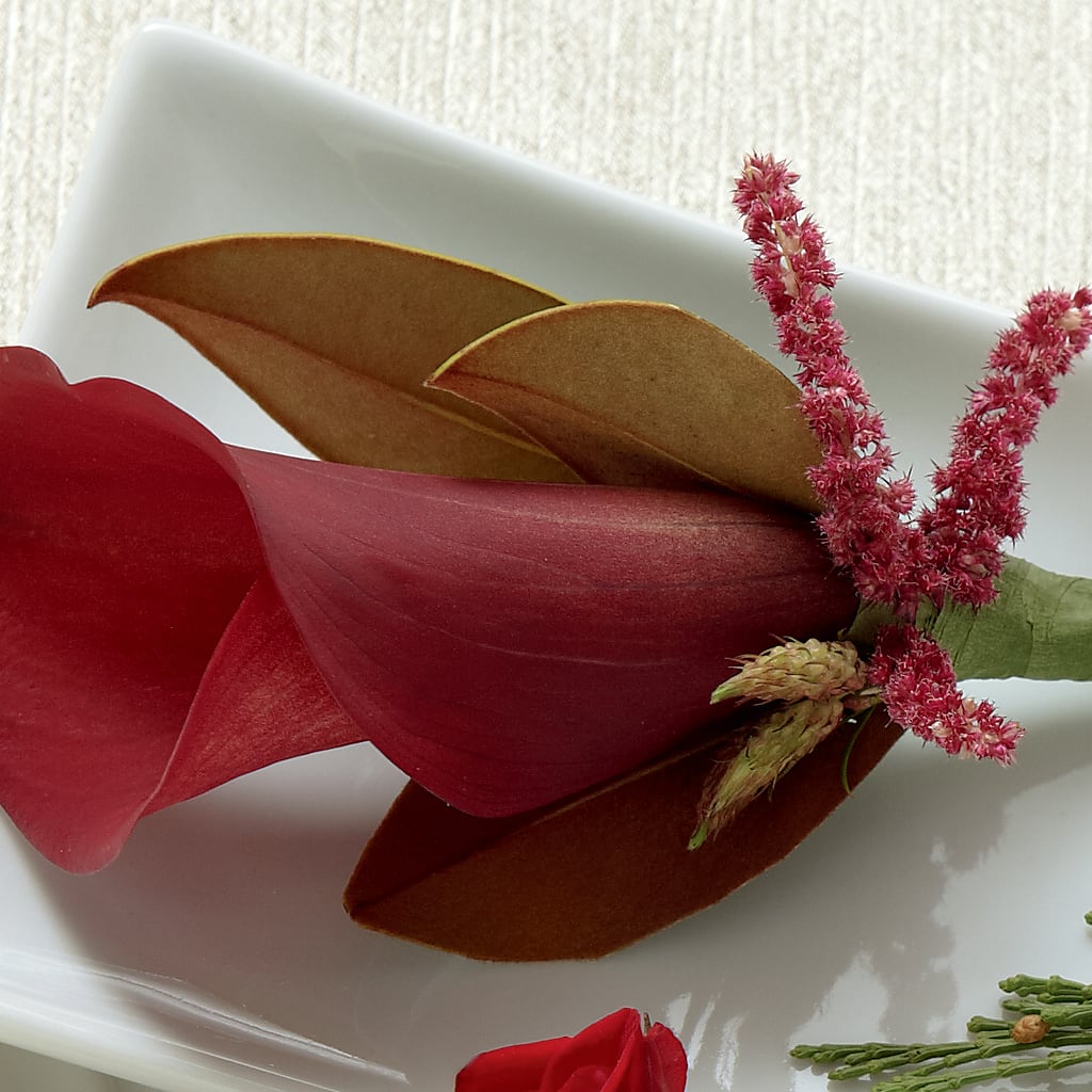 Red Calla Boutonniere – Garden Of Eden Florist Inc, Coplay PA