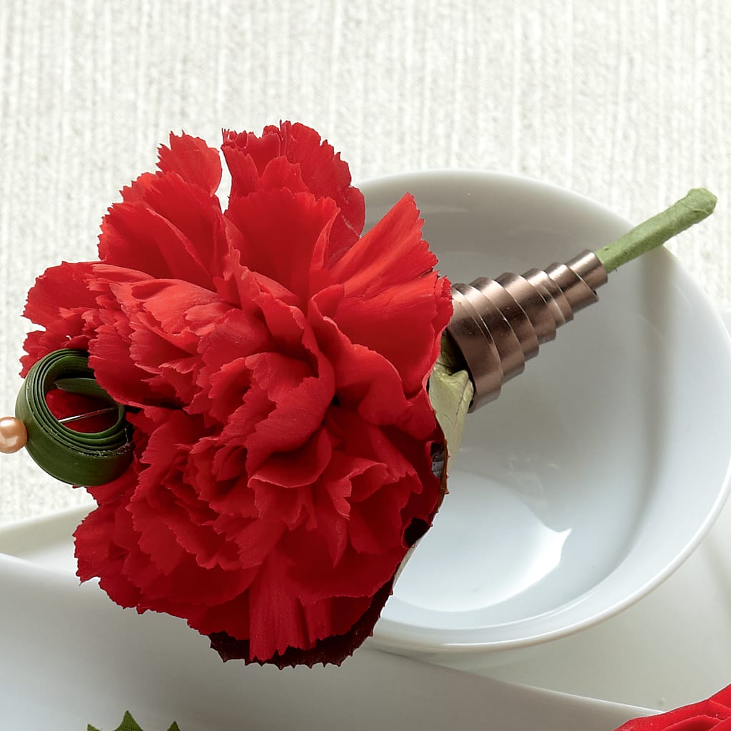 Red Carnation Boutonniere – Garden Of Eden Florist Inc, Coplay PA