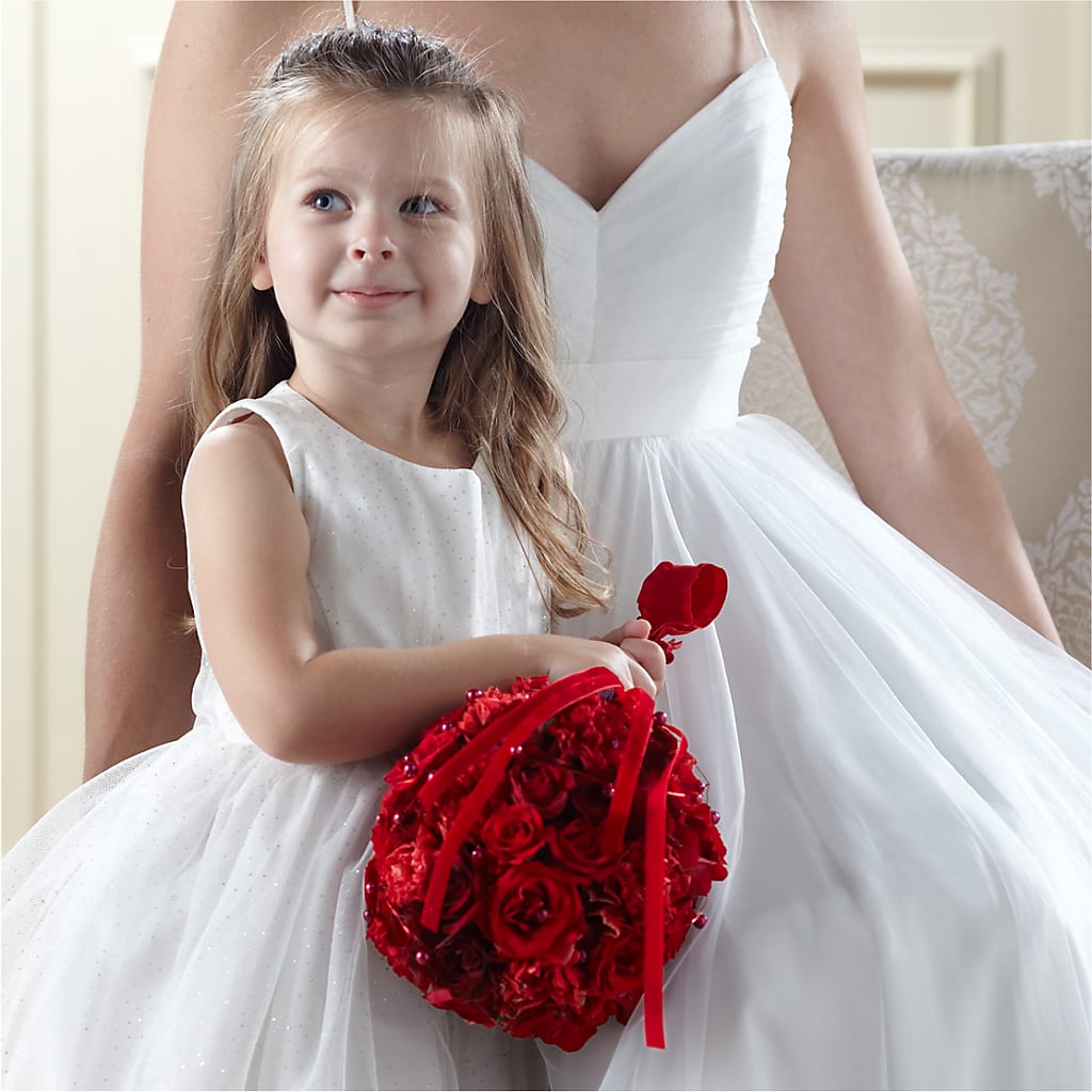 Pure at Heart Flower Girl Arrangement – Garden Of Eden Florist Inc, Coplay PA