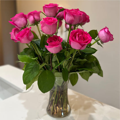Long Stem Pink Rose Bouquet –  Garden Of Eden Florist Inc, Coplay PA