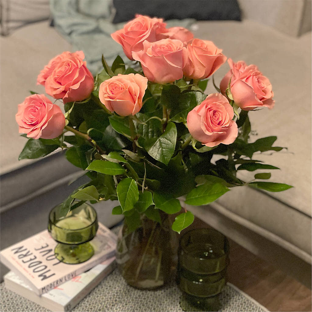 Long Stem Pink Rose Bouquet –  Garden Of Eden Florist Inc, Coplay PA