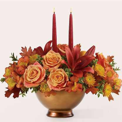 Harvest Table Centerpiece –  Garden Of Eden Florist Inc, Coplay PA
