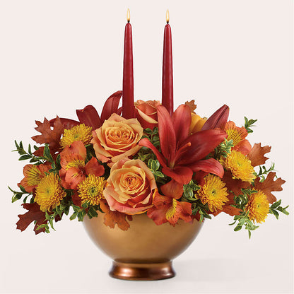 Harvest Table Centerpiece –  Garden Of Eden Florist Inc, Coplay PA