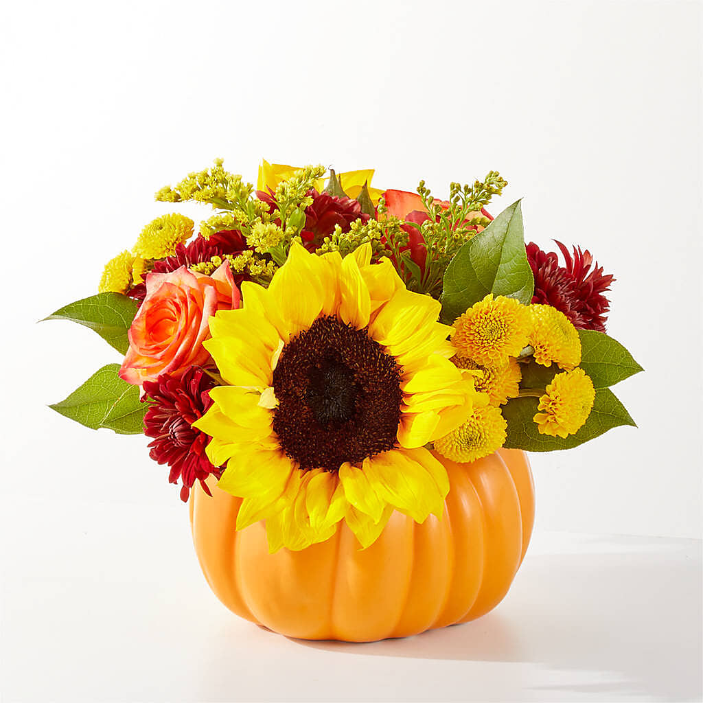 Golden Gourd Pumpkin Bouquet –  Garden Of Eden Florist Inc, Coplay PA