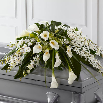 Angel Wings Casket Spray –  Garden Of Eden Florist Inc, Coplay PA