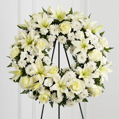 Treasured Tribute Wreath –  Garden Of Eden Florist Inc, Coplay PA