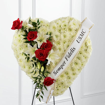 Heartfelt Hero Standing Heart –  Garden Of Eden Florist Inc, Coplay PA