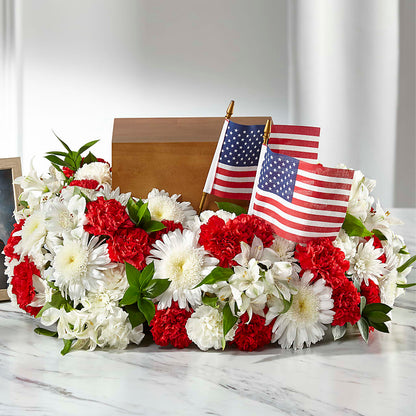 Spirit of Patriotism Cremation Adornment –  Garden Of Eden Florist Inc, Coplay PA