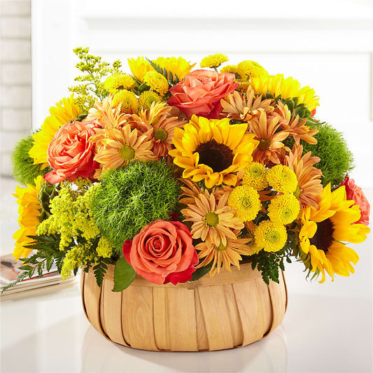 Harvest Sunflower Basket –  Garden Of Eden Florist Inc, Coplay PA
