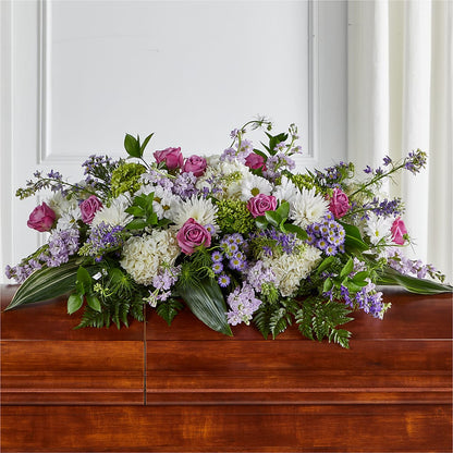 Meadows of Serenity Casket Spray –  Garden Of Eden Florist Inc, Coplay PA
