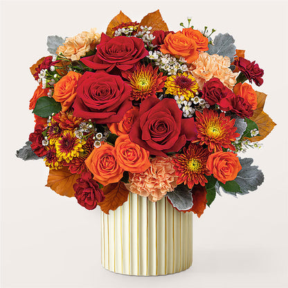 Merlot Bouquet with Ivory Vase –  Garden Of Eden Florist Inc, Coplay PA