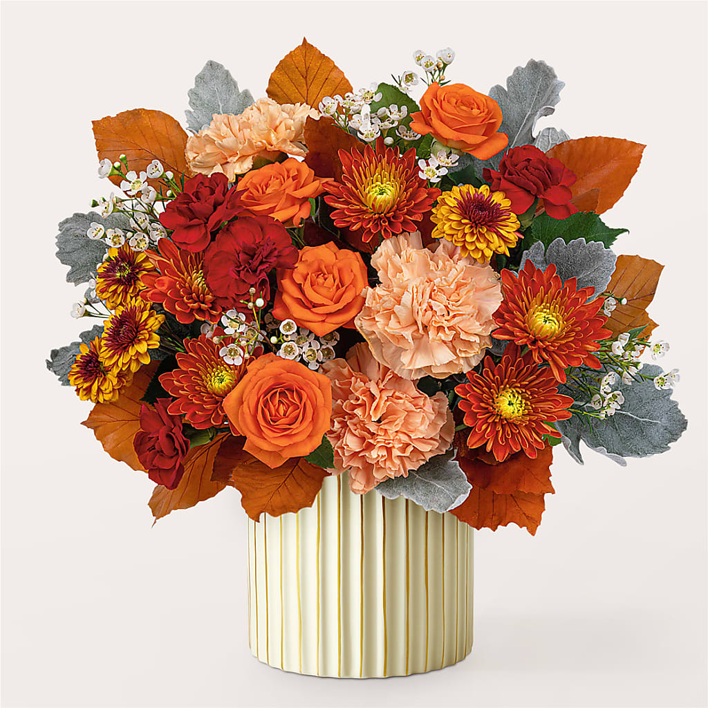 Merlot Bouquet with Ivory Vase –  Garden Of Eden Florist Inc, Coplay PA