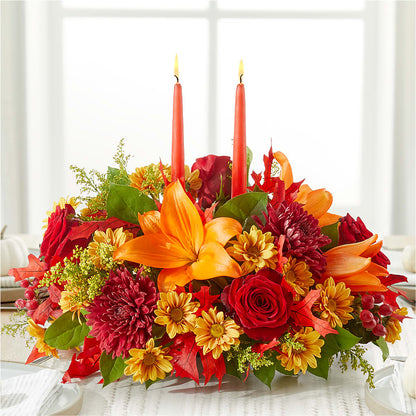 Autumn's Embrace Centerpiece –  Garden Of Eden Florist Inc, Coplay PA