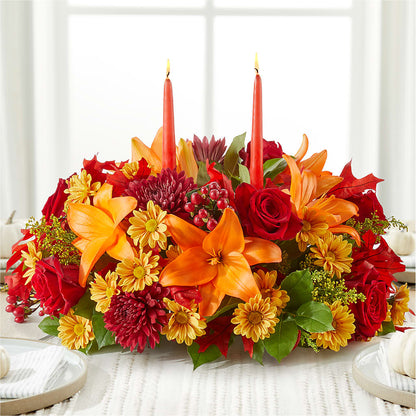 Autumn's Embrace Centerpiece –  Garden Of Eden Florist Inc, Coplay PA