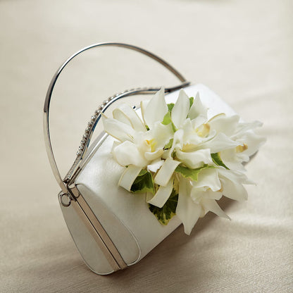 White Purse Decor –  Garden Of Eden Florist Inc, Coplay PA